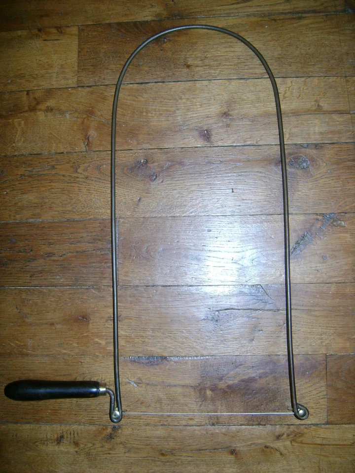 Ancienne SCIE à Chantourner 19éme Menuisier lame ronde à rajouter H.48x Lar22 cm - Photo 4/4