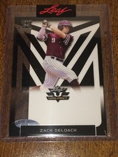 ZACH DELOACH 2020 Leaf VALIANT CLEAR PROOF #1/1 SEATTLE MARINERS Prospect
