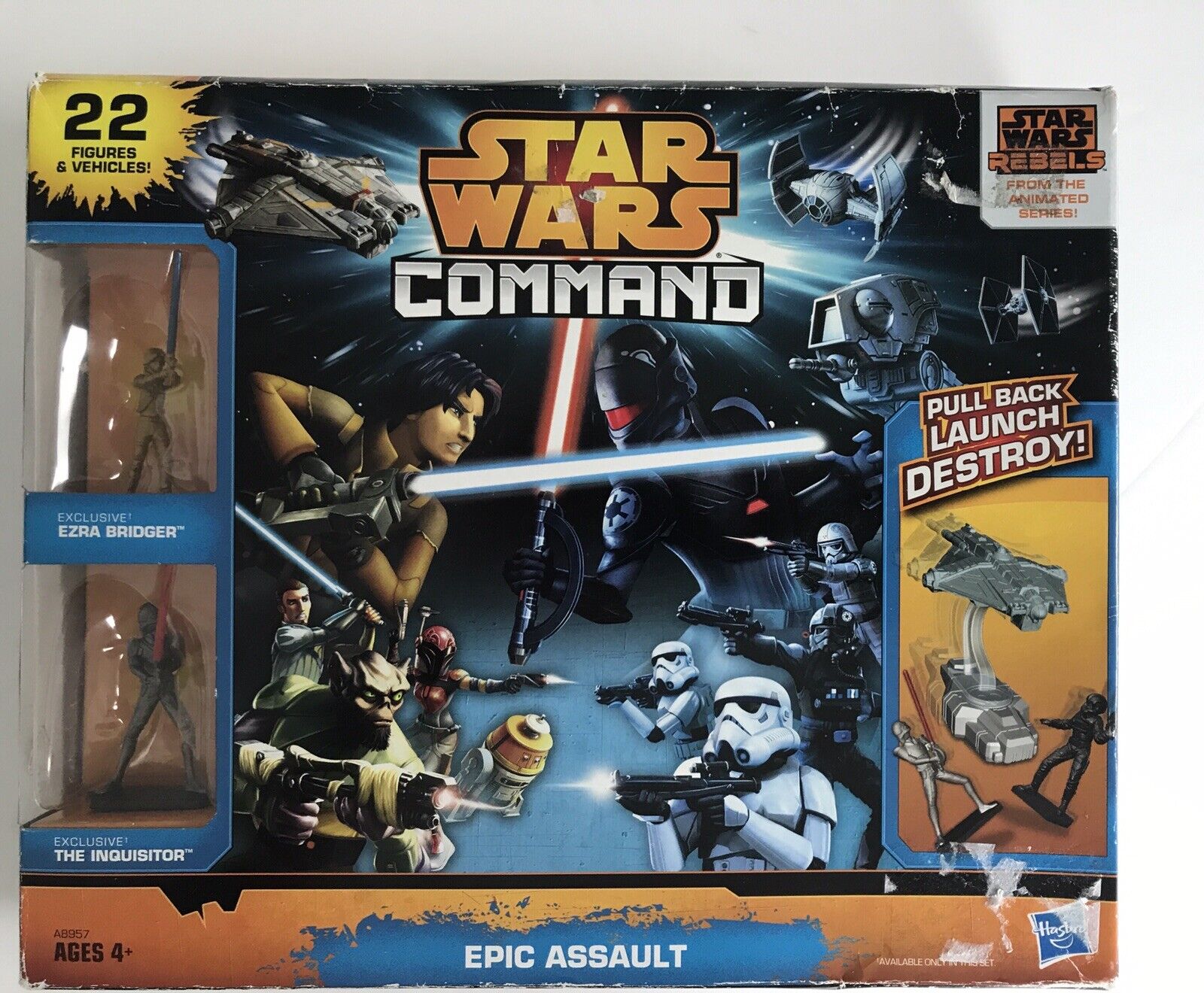 Star Wars Command Epic Assault 22 Figures Set  Ages 8+ Pull Back Launch NEW