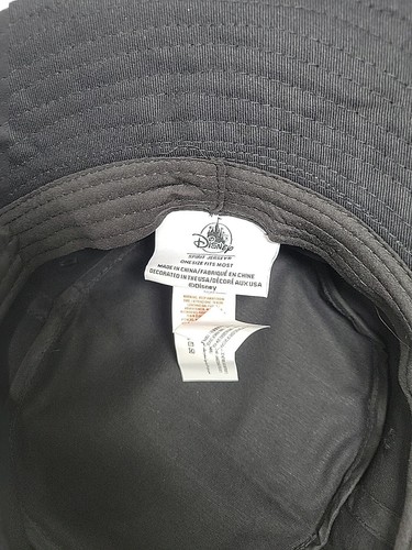 Disney Spirit Jersey Sombrero Cubo Negro Talla Única 100% Algodón Totalmente Nuevo - Imagen 3 de 9