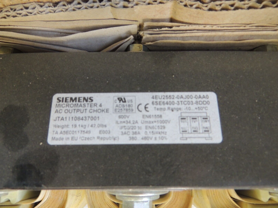 SIEMENS 6SE7023-4ES87-0FB1, 380-480V 50-60Hz 36A, Usato Ma In Buone Condizioni