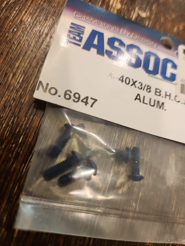 Vintage Team Associated 6947 Blue Aluminum Screws - Image 2 of 2
