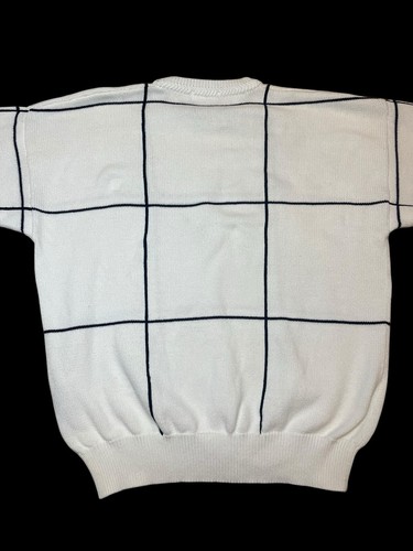 Suéter Nautica Vintage Tejido Diseño Caja Blanca Cuello Redondo Sudadera Para Hombres L - Imagen 5 de 9