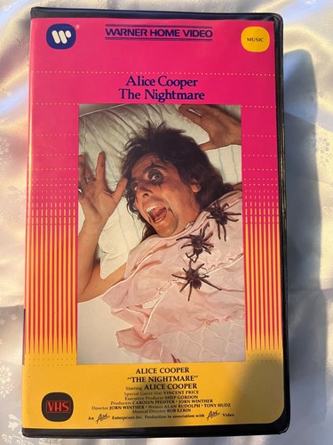 Vintage 90s Alice Cooper The Nightmare TV Special VHS Vincent Price RARE
