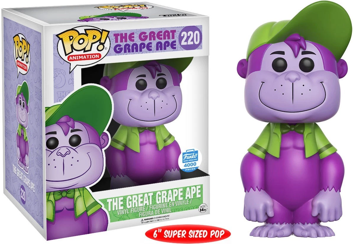 POP Animation The Great Grape Ape 6 Inch Vinyl Figure 220 Super