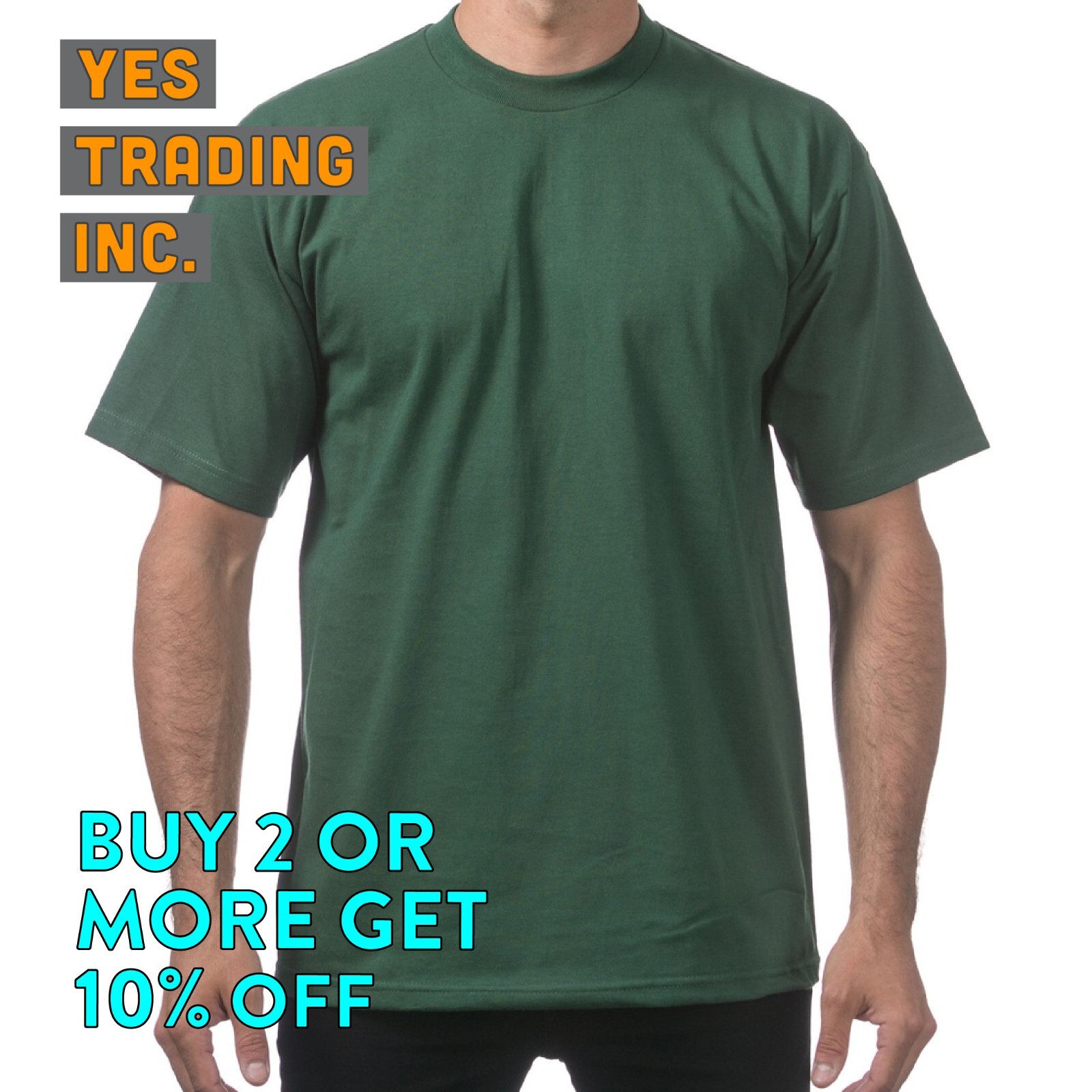 PROCLUB PRO CLUB MENS PLAIN T SHIRT HEAVYWEIGHT SHIRTS SHORT SLEEVE TEE BIG TALL - Picture 11 of 33