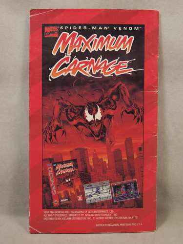 Mortal Kombat II (SEGA Genesis) Authentic MANUAL ONLY - Picture 2 of 6
