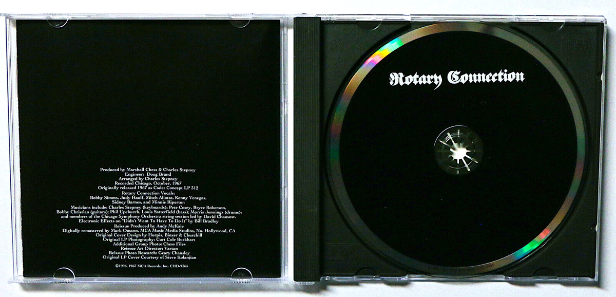 ROTARY CONNECTION 1967 Debut CD 1996 MCA/Chess MINNIE