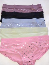 Victoria Secret PINK 5 Pack Panty Lot Women's L XL XXL NEW Bikini Hipster Cotton