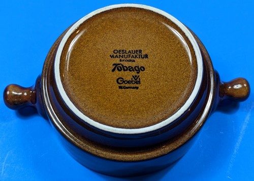 Handled Cream Soup Bowl – Goebel Tobago – Bavaria West Germany - Brown - Picture 6 of 6