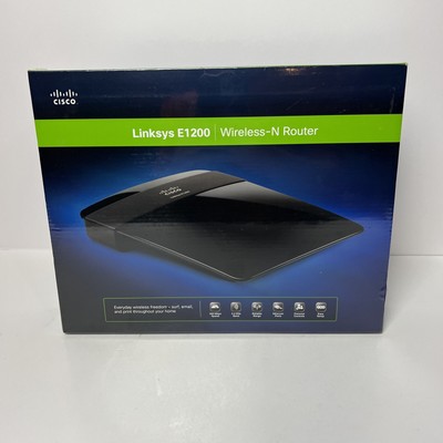 Cisco Router E1200 Linksys Wireless-N 2.4Ghz 4-Port 300Mbps 802.11N Wireless...