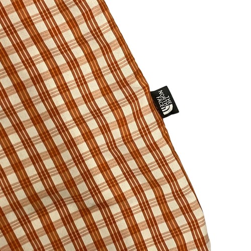Camisa The North Face Cuadros Naranja Para Hombre L Manga Corta Nylon/Lyocell Abotonada - Imagen 4 de 11