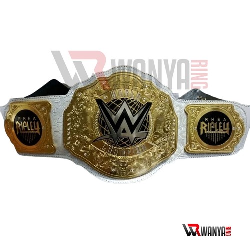 Women World Heavyweight Champion Belt Replica Adult Size Rhea Ripley - Picture 5 of 8