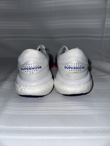 Adidas Adizero SL Herren Laufschuhe weiß/lucid blue/fuchsia Gr. 5 Neu mit Etikett - Bild 2 von 4