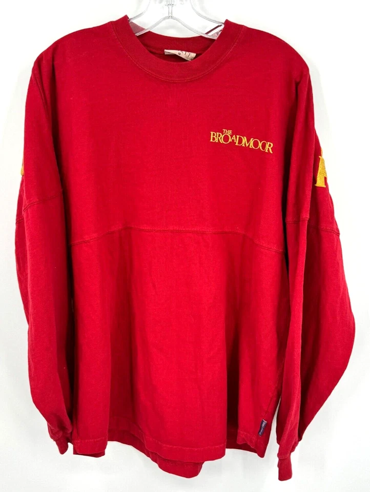 Camisa de Colección Spirit Activewear Para Hombre Mediana The Broadmoor Colorado Rojo Dorado Logo Foto 2 de 4