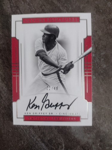 KEN GRIFFEY PANINI PASTIME SIGNATURES NATIONAL TREASURES AUTO CARD PS-KGS- 22/49