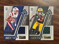 2022 PANINI PLAYBOOK FOOTBALL ROMEO DOUBS &PIERRE SSTRONG  ROOKIE NEXT UP PATCH