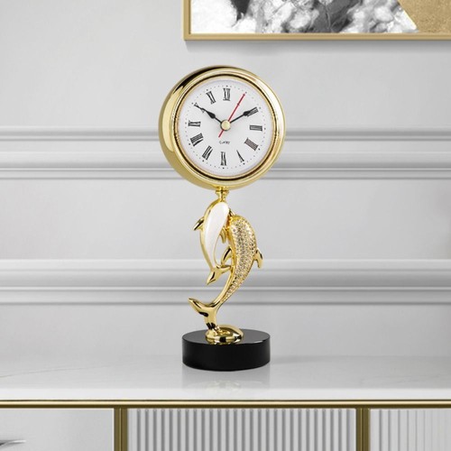 Roman Number Insert Round Clock Gold Clock Insert Movement Wall Clock - Picture 4 of 8