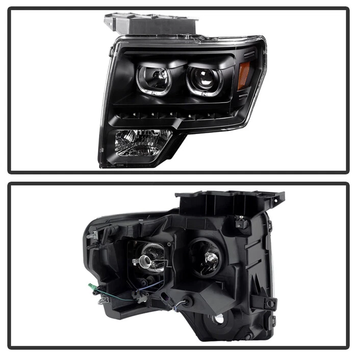 Spyder Auto 9032226 xTune Black Projector Headlights for 2009-2014 Ford F-150 Foto 3 de 4