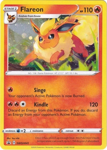 Flareon SWSH041 SWSH: Sword & Shield Promo Cards