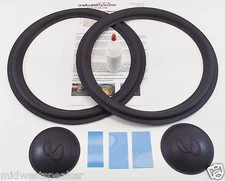 Infinity SM120 SM122 SM125 12" Woofer Foam Speaker Kit w/ Inf Logo Dust Caps!