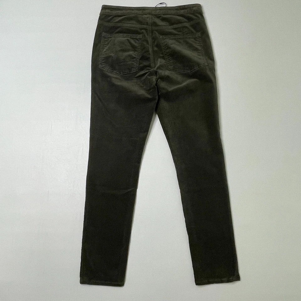 Ramy Brook бархата Helena узкие брюки размер 27 карманов хлопковая смесь зеленый $245 - Изображение 3 из 4