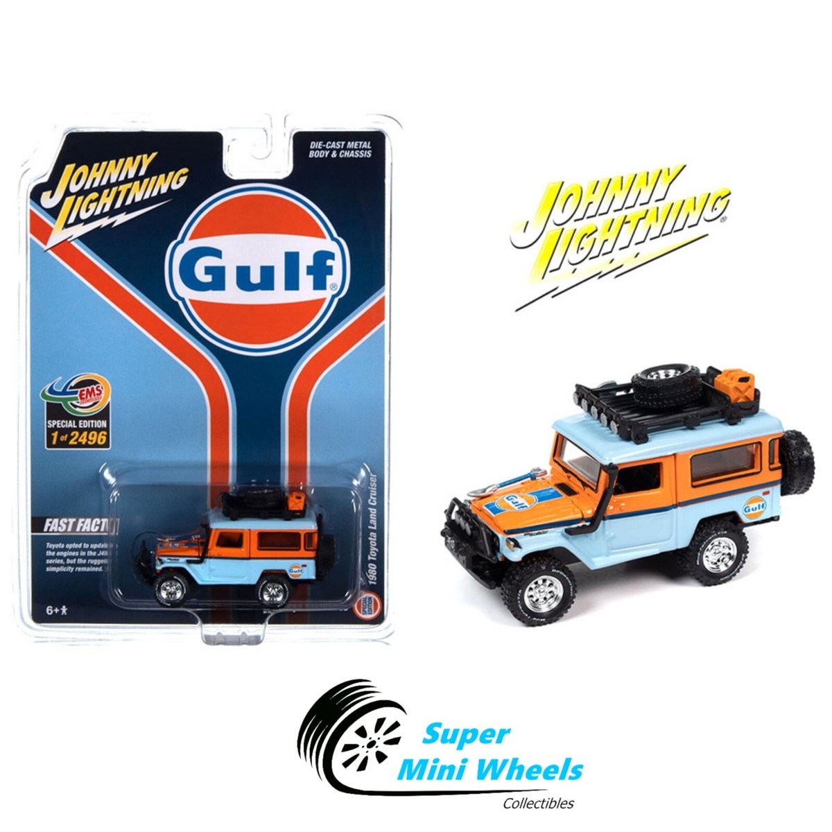 Johnny Lightning 1:64 - 1980 Toyota Land Cruiser Gulf EMS