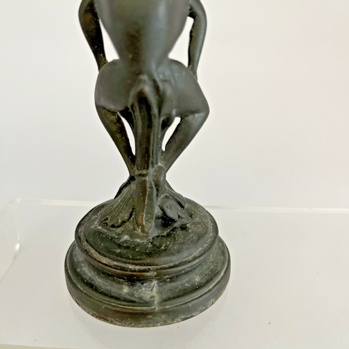 Art Deco Metal Frog Stand with Lucite Ball - 7 inches - Picture 7 of 16