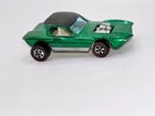 WOW 1969  Python Green White interior  VGC Redline HotWheels Cars