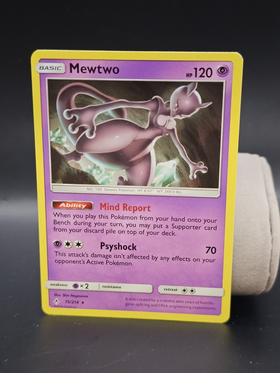 Pokemon MEWTWO 75/214 Unbroken Bonds RARE - - MINT | eBay