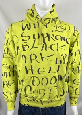 Supreme Yellow Ark Hoodie Sweatshirt FW20 Size M Nice Men s