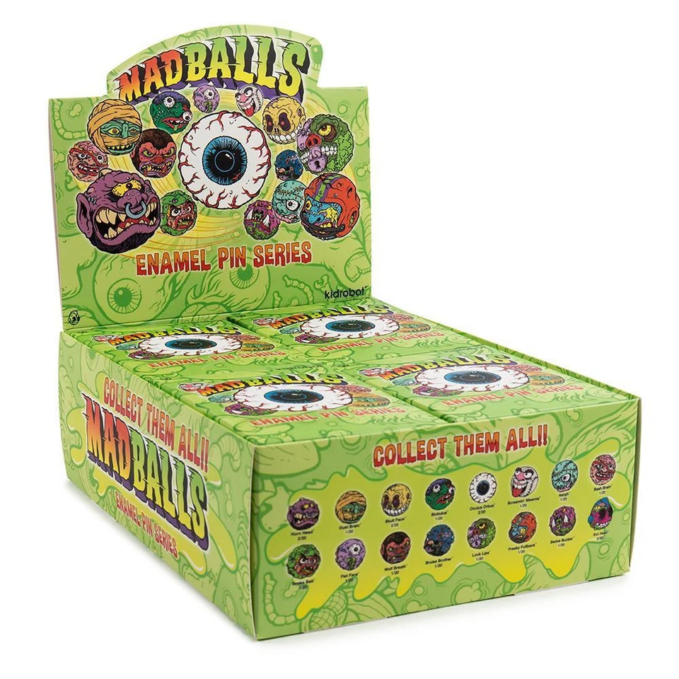 kidrobot Madballs Enamel Pin Series - Bruise Brother - New - Image 4 of 4