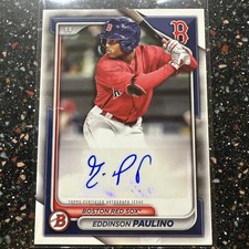 2024 Topps Bowman Eddinson Paulino Base Auto Red Sox #PPRA-EP