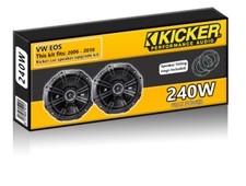 VW EOS Front Door Speakers Kicker 6.5" 17cm car speaker kit 240W