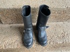 #9172 Carolina Black Leather USA Made Steel Toe Work Engineer Biker Boots Men 8