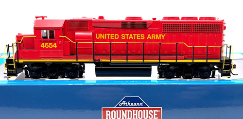 HO ATHEARN ROUNDHOUSE RND18256 GP40-2 EJÉRCITO DE ESTADOS UNIDOS # 4654 LISTO PARA DCC | Condition: New: Other (See Details)