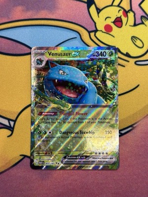 Pokémon TCG Venusaur EX 003/165 Scarlet & Violet 151 Set Near Mint