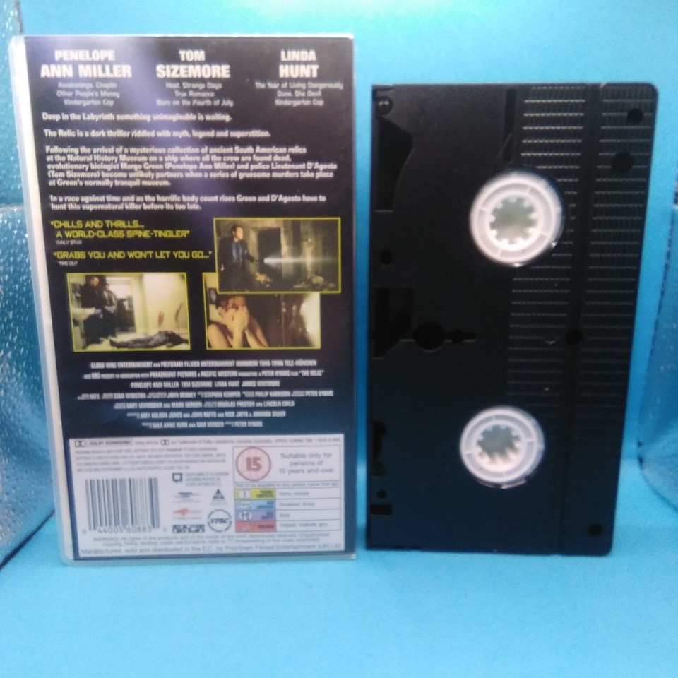 Resolution Generalist The Relic (1997) VHS tape, a collectible horror film PAL Rated 15 | eBay UK