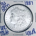 1887 BU UNCIRCULATED MORGAN SILVER DOLLAR AUTHENTIC U.S. MINT FREE SHIPPING 4368