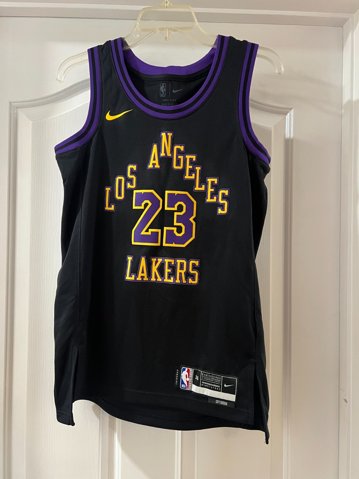 Nike Los Angeles Lakers LeBron James 2023/24 NBA Swingman Jersey City Edition