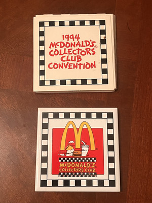 1994 MC DONALDS Collectors Club Convention Coaster Limited Edition 244/500 Rare