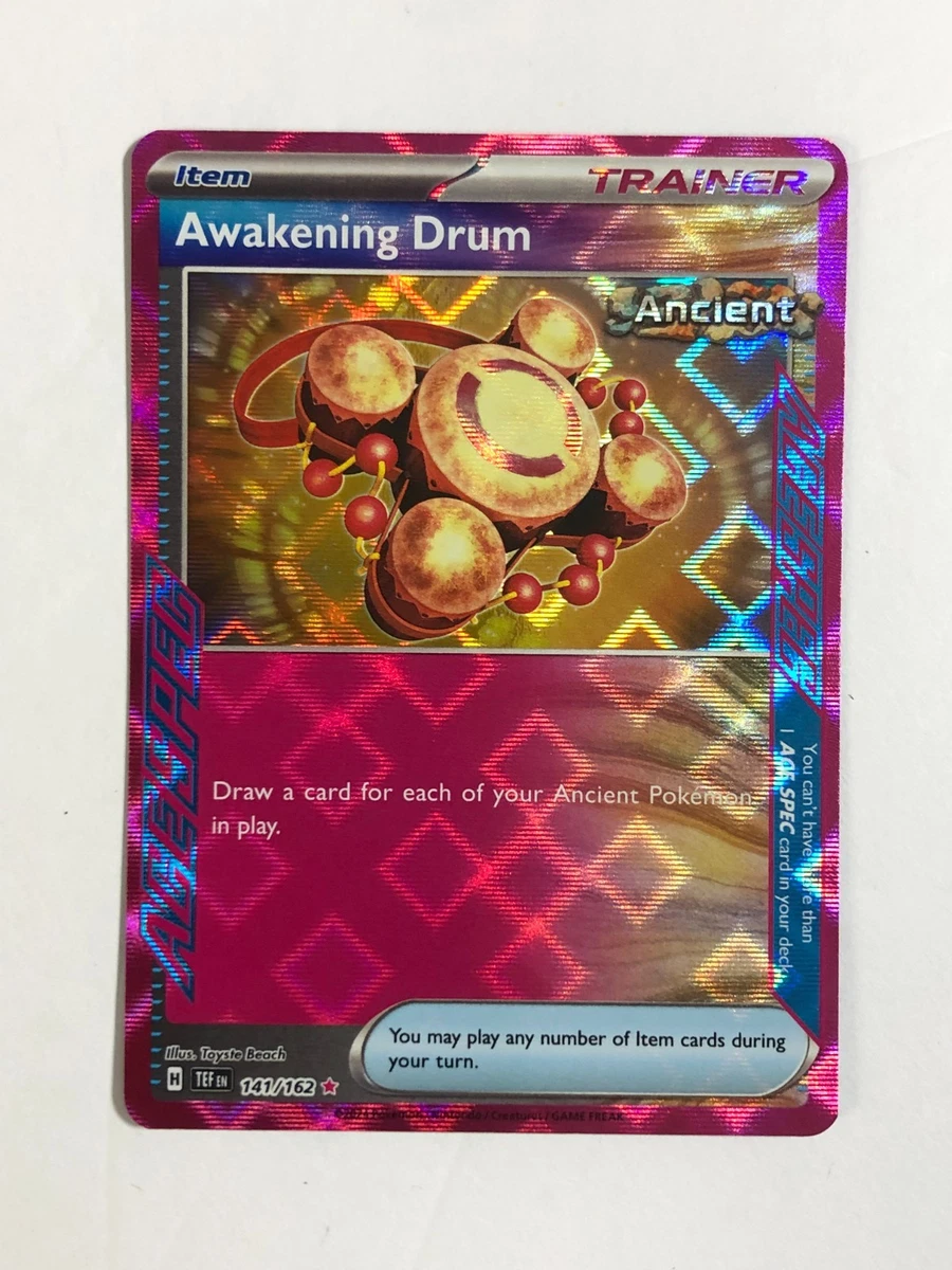 awakening drum pokemon card 2024 Temporal Forces #141 Temporal Forces Singles Awakening Drum Pokemon Tcg 141/162