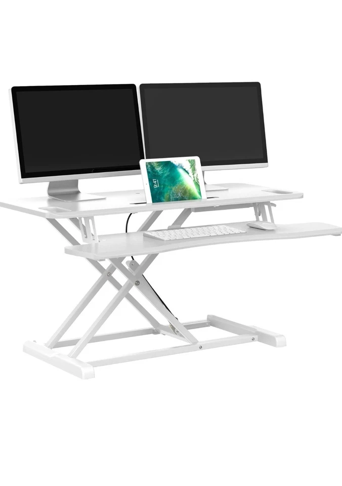 Höhenverstellbarer Schreibtisch-Aufsatz Mit Integrierter Gasfeder,