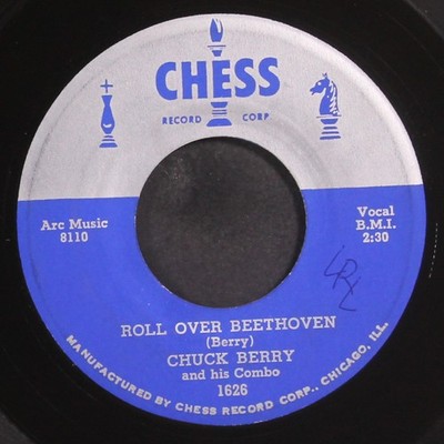 CHUCK BERRY: roll over beethoven / drifting heart CHESS 7'' Single 45 RPM