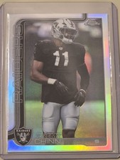 2025 Topps Chrome Football Jeremy Chinn REFRACTOR Raiders