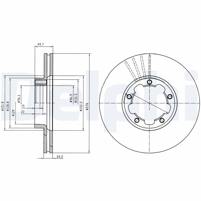 Disques de frein Nissan Cabstar E pour modèles 110.35 et 120.45