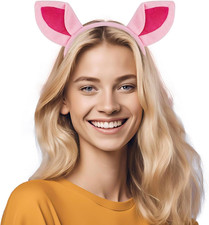 Pink Pig Ears Headband for Adults   Cute Pig Ears Costume Accessory for Party...