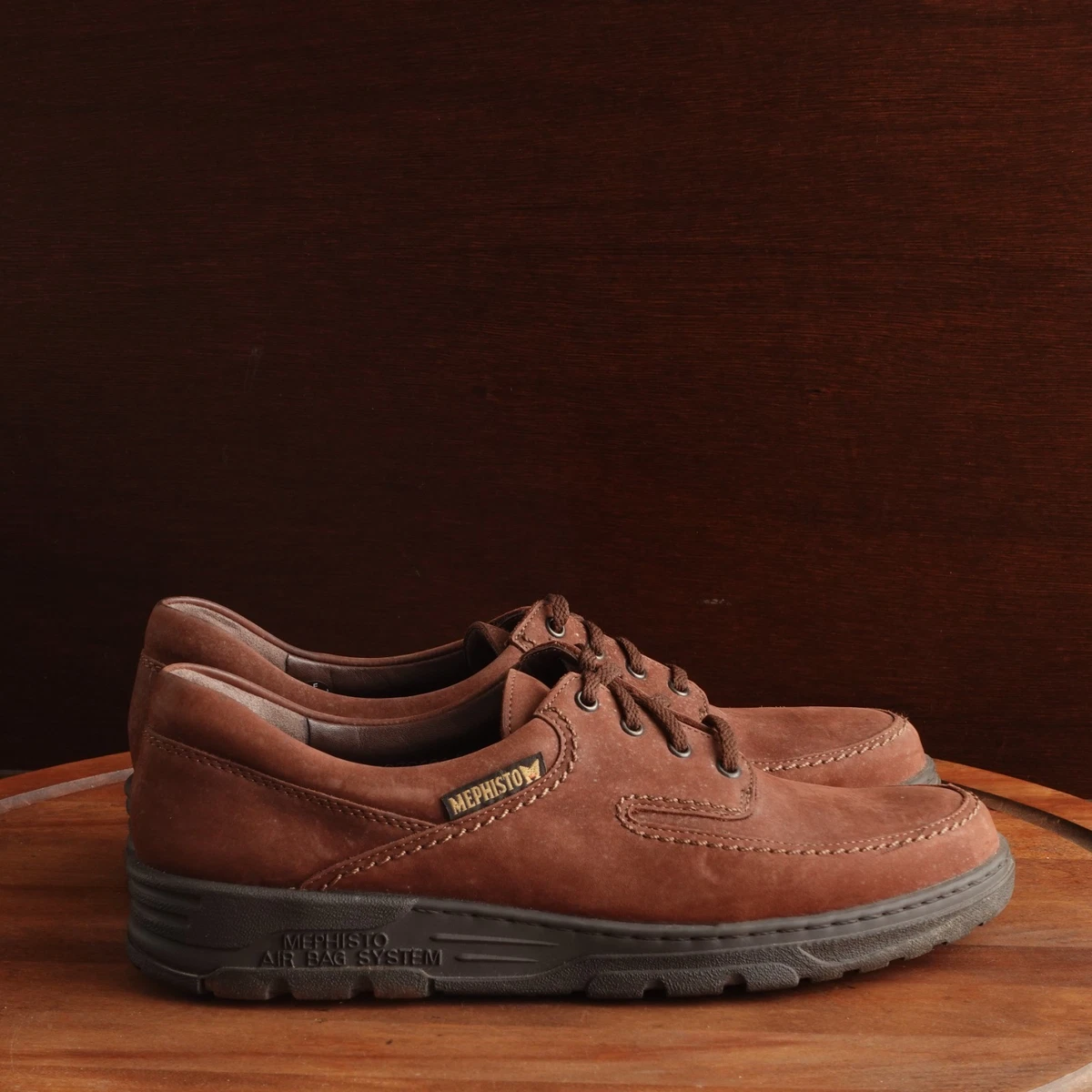 Mephisto Dribbler Runoff Walking Shoes Mens 10.5 US Brown  Leather Air Bag Vtg Match | Mephisto USA main image 4