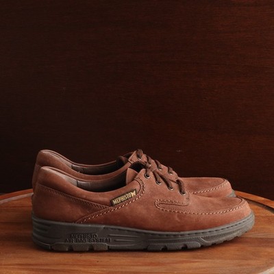 Mephisto Sneakers Unisex SZ M8 W10 Brown City Hiker Leather Walking Comfort Shoe