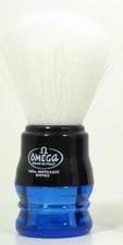 Synthetic Bristle Shaving Brush Blue Handle